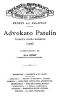 [Gutenberg 52876] • Advokato Patelin: Triakta proza komedio